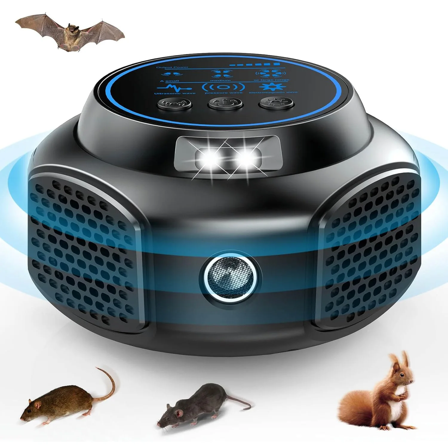 Ultrasonic Pest Repeller Indoor Electronic Mouse Repellent 3-in-1 Mode Upgraded Pest Control Device for Rodents Bugs Insects