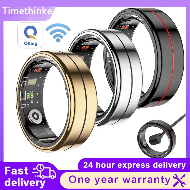 R04 Smart Ring HRV Health Manager 5 ATM Waterproof Multi Sports Modes Body Temperature Health and Sleep Monitor For Men Women