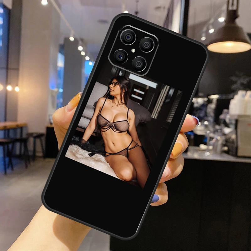 Sexy Beautiful Girl Mia Khalifa Silicone Case For Huawei P40 P30 P20 Lite P50 Nova 9 5T Honor 50 Pro X9 X7 X8 Back Cover