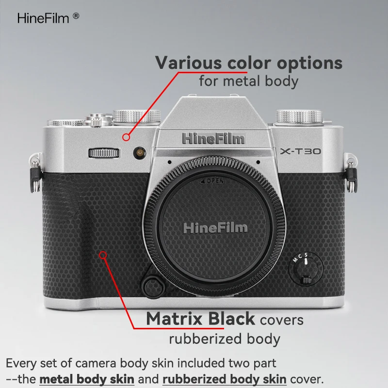 Hinefilm Skin for Fuji XT30III Skin Camera transparent Sticker fuji XT30 III Wrap Cover for fujifilm X-T30III Clear Skin - Image 3