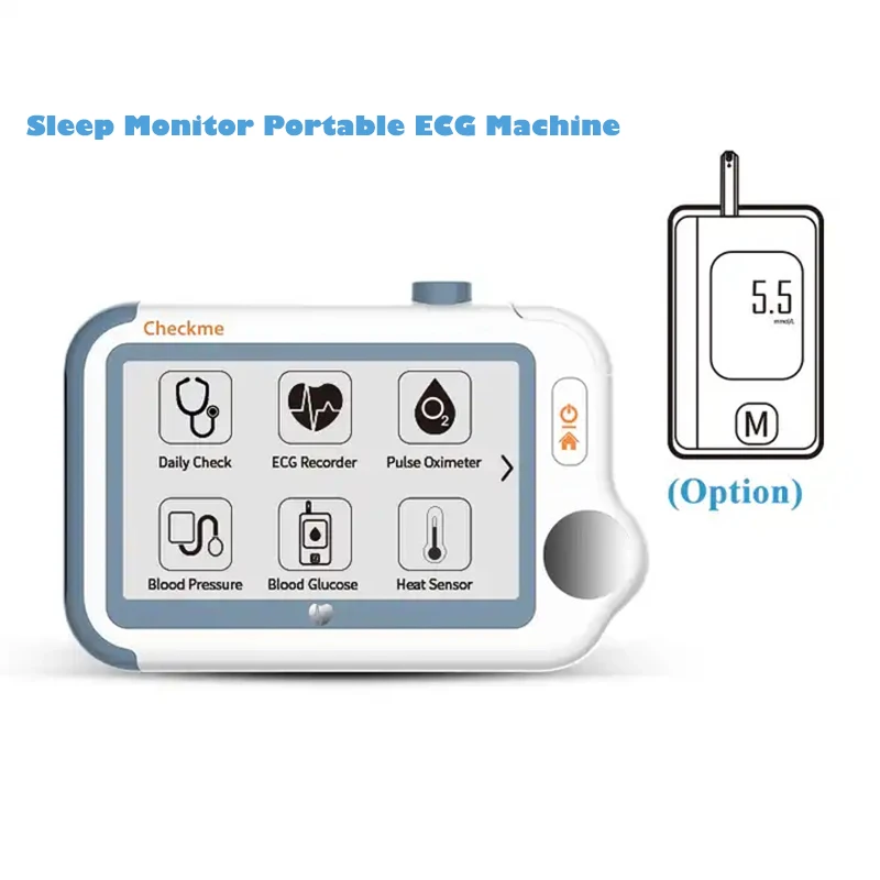 Medical Portable Handheld Vital Signs ECG Monitor Heart Rate Digital Pulse ECG Machine