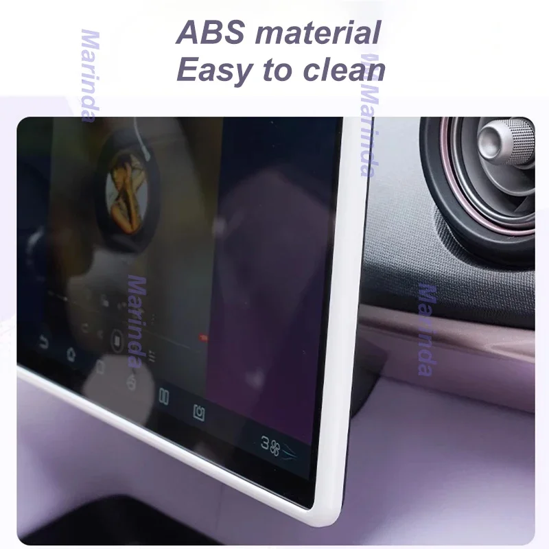 Car Navigation Screen Protection Frame for BYD Atto 2 Dolphin EV 2023 Dashboard Frame Anti-Scratch Interior Accessories