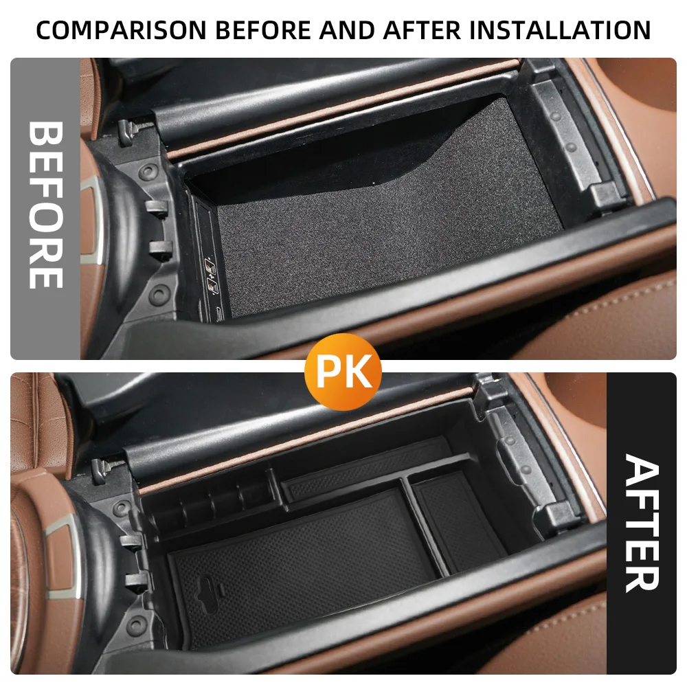 Car Armrest Box Storage for Mercedes Benz E Class W213 E200 E260 E300 E320 E350 2016 - 2021 Tray Holder Organizer Accessories