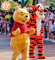 Disney winnie bearマスコットコスチューム、ドナルドダック、面白い、陽気なコスプレスーツ、アニメ文字、パフォーマンスウェア