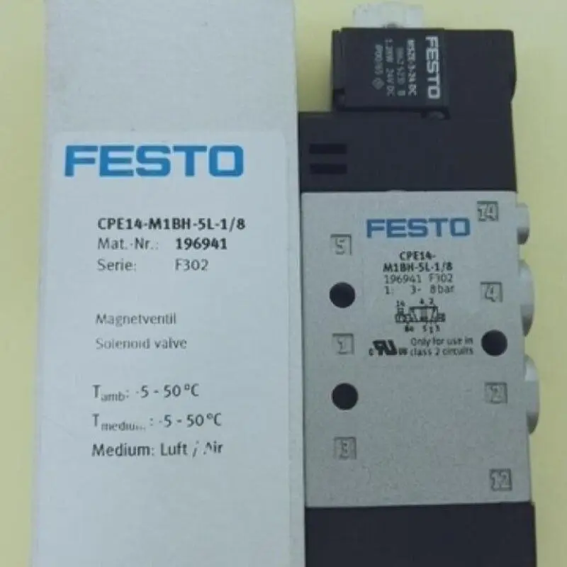 

1PC NEW FESTO CPE14-M1BH-5L-1/8 196941 Solenoid Valve