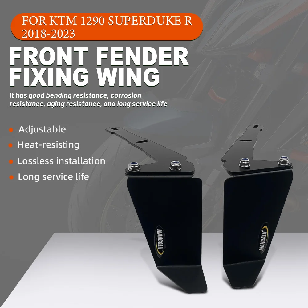 

Suitable for KTM 1290 SUPERDUKE R motorcycle fixed wing, high-quality front fender side spoiler, mudguard aerodynamic aileron