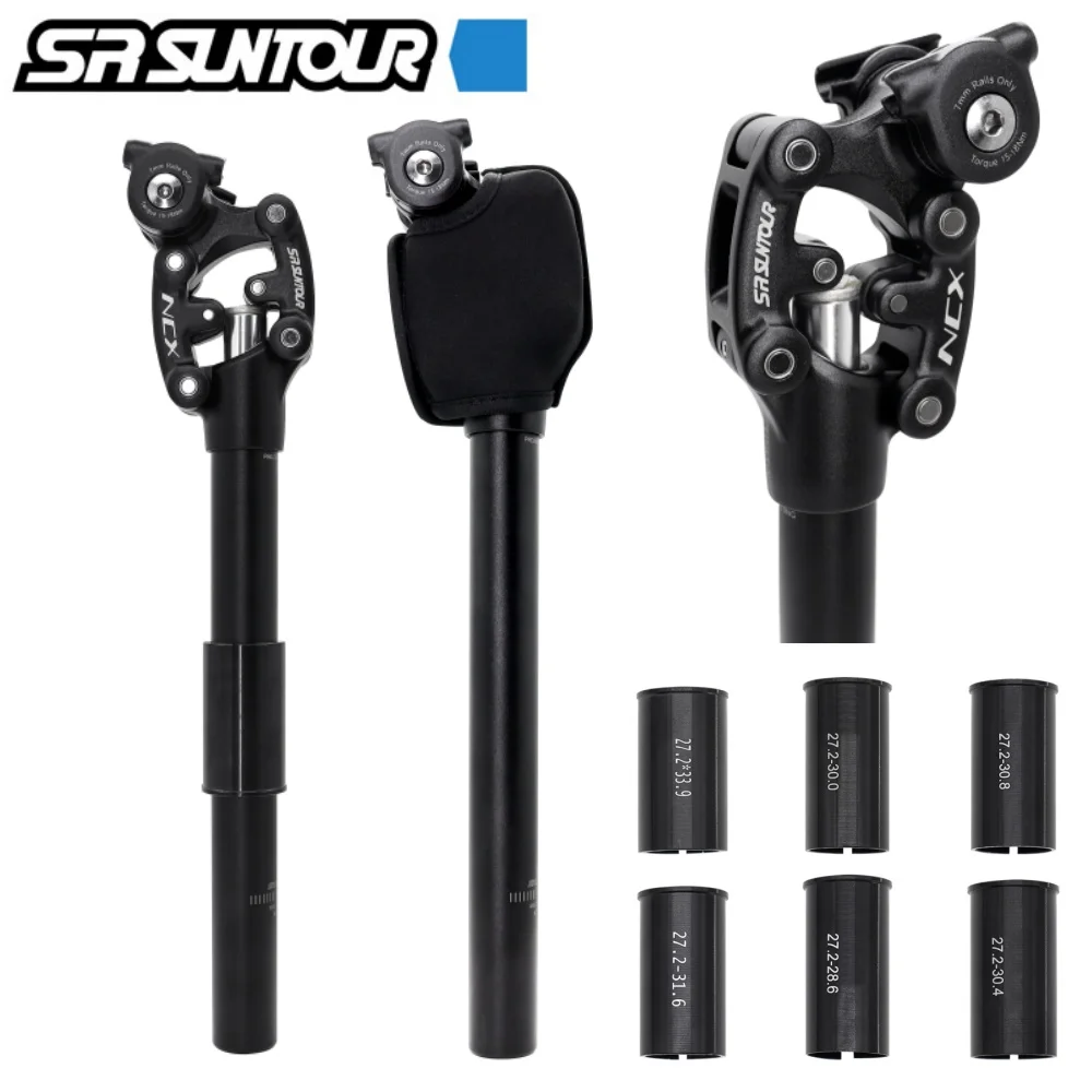 

SR SUNTOUR NCX Bike Seat Sterm for MTB Bicycle 27.2 28.6 30.0 30.4 30.8 31.6mm Bicycle Shock Absorber Seatpost Bike Seat Tube