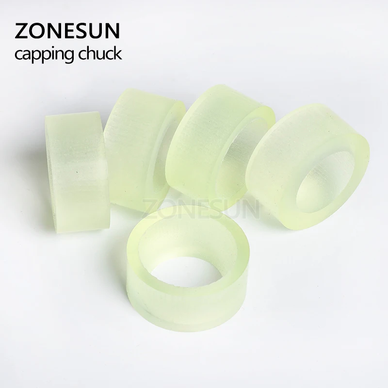 ZONESUN – mandrin de capsulage en Silicone, tapis en caoutchouc pour bouteille ronde en plastique avec anneau de sécurité, 28-32mm 38mm