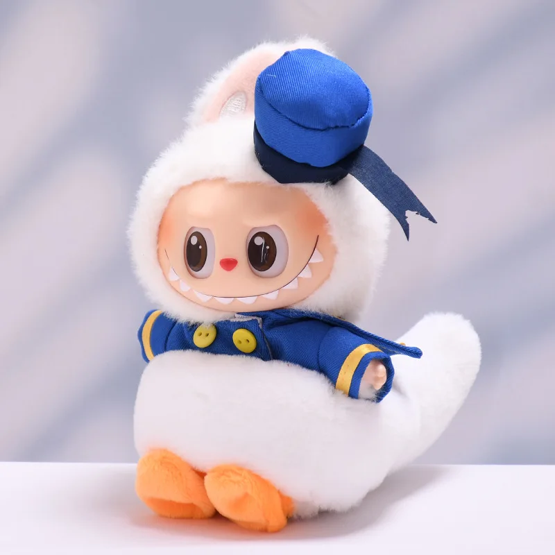 

Для 17 см кукла-подвеска Labubu, одежда для куклы с мультяшной уткой, костюм моряка Labubu, очаровательный детский наряд, милые аксессуары для кукол