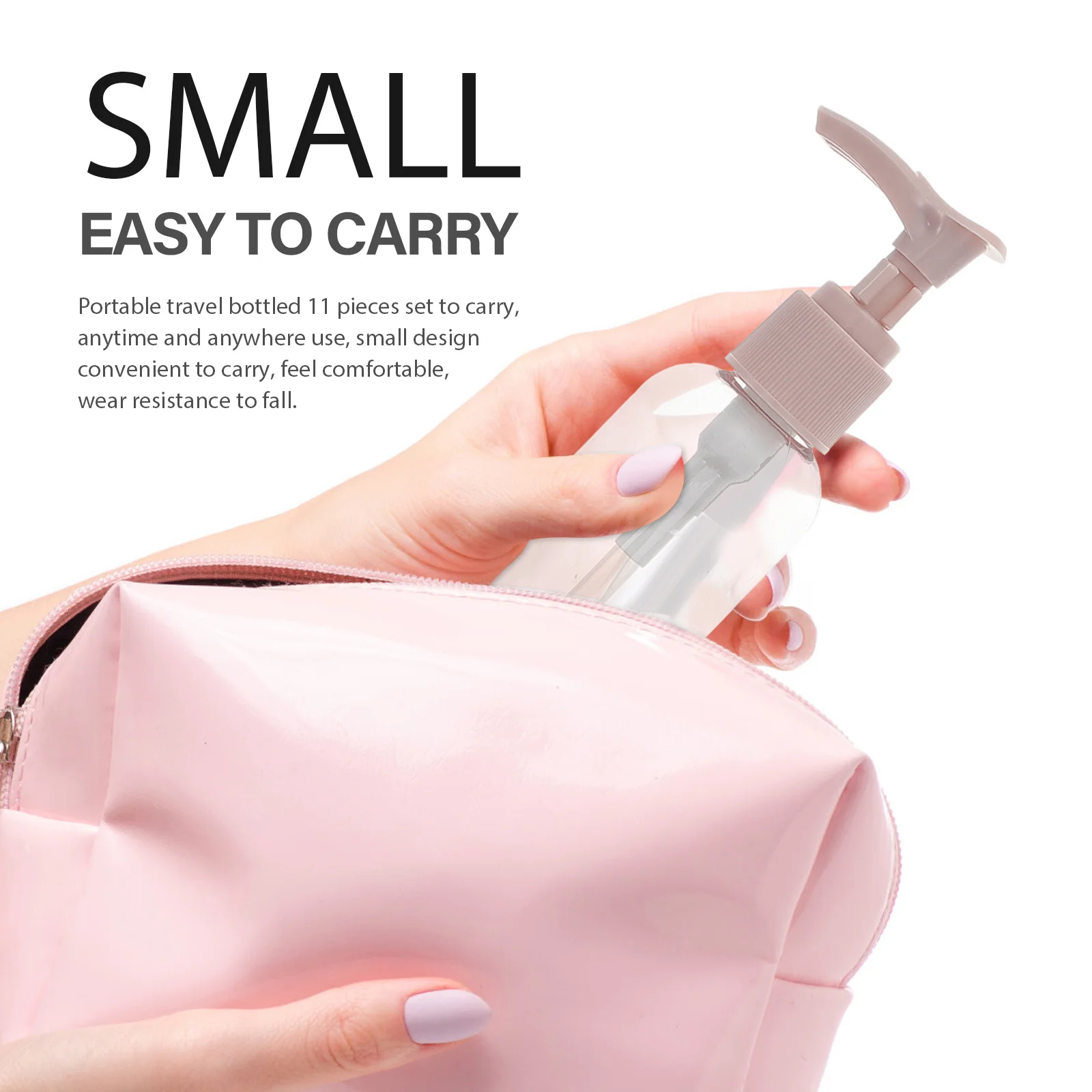 

1set 1Set Leak-Proof Sub Bottles Lightweight Durable Travel Toiletry Dispenser Reusable Empty Pet Lotion Containers For