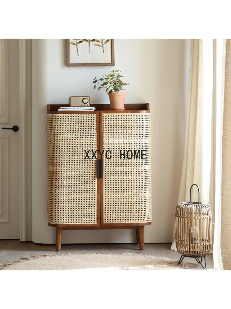 

Solid Wood Shoe Cabinet Creative Living Room Home Storage Shoe Rack Home Storage Locker