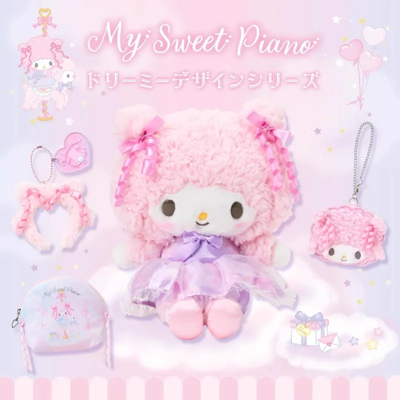 Sanrio My Sweet Piano Dreamland's Must-Have Noa Anhänger Puppe Geburtstag Umhängetasche Uhr Aufkleber Spiegel Fingerpuppe Puppenbox