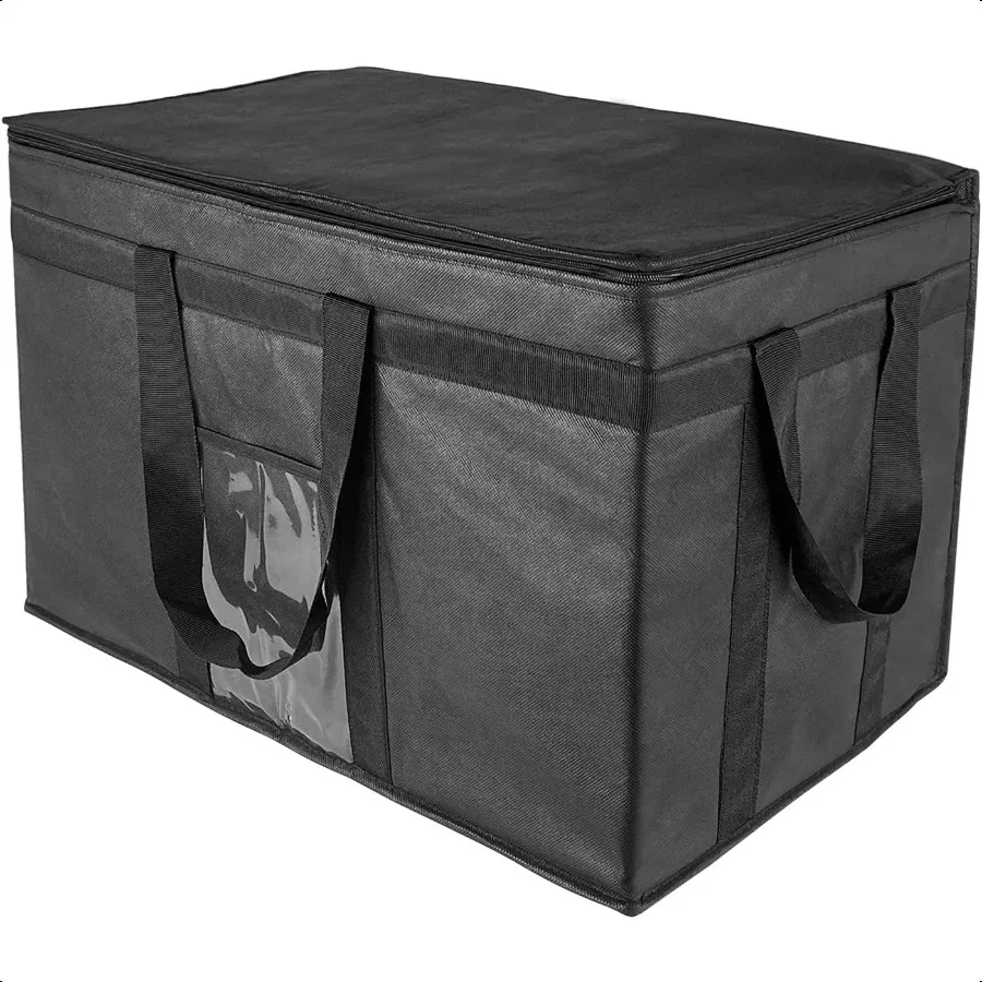 

XXXL Large Insulated Cooler Bag Styrofoam Cooler of Keep Food Hot or Cold Reusable Double Zipper Food Delivery Bag for Grocery