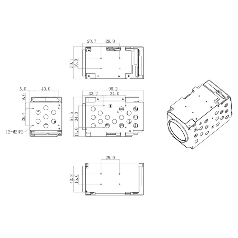 

NDAA 25x Optical Zoom 4K Starlight Camera Module with Auto Focus, WDR, and Smart Detection for PTZ Systems