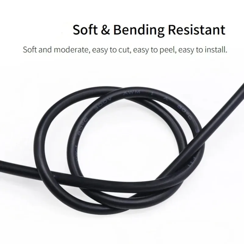 2/5/10M 30AWG UL2464 Sheathed Wire Cable Channel Audio Line 2 3 4 5 6 7 8 9 10 Cores Insulated Copper Cable Signal Control Wire