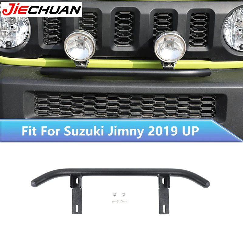 

JIECHUAN Aluminum Alloy Car Front Bumper Grille Led Spot Light Mounting Bracket Bar Fit For Suzuki Jimny 2019 Up,Car Accessories
