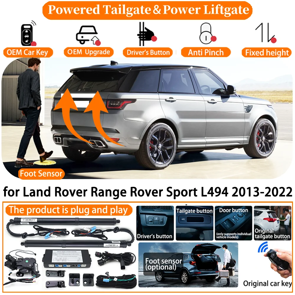 

Car Smart Powered Tailgate system for Land Rover Range Rover Sport L494 2013-2022 Automatic Electric Power Tailgate Strut kit
