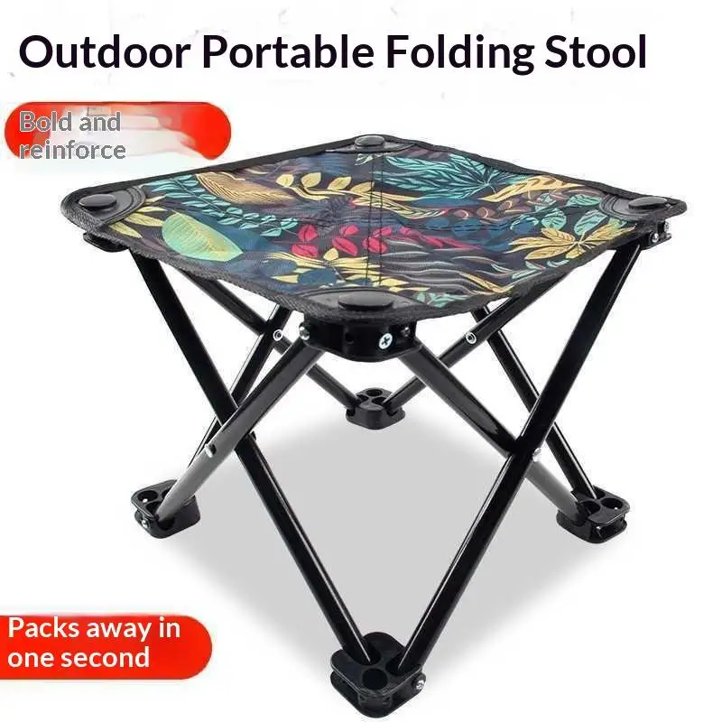 Tragbarer Klappbarer Campinghocker mit Robustem Stahlrahmen und Strapazierfähigem Oxford-Sitz für Freizeit, Strand, Wandern, Angeln, Picknick – Detail 5