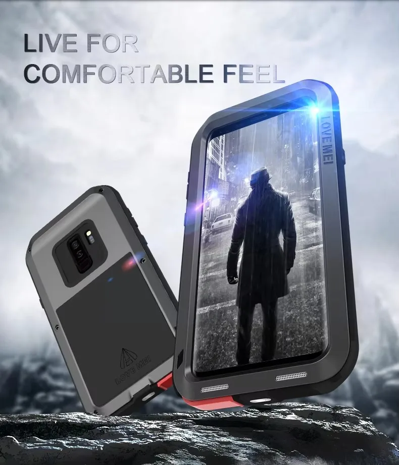 

LOVE MEI High quality armored military metal drop-proof housing for SAMSUNG Galaxy S24 S23 S22 S21 S20 S10 Plus S20FE A34 A54