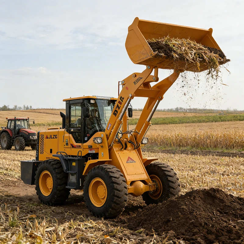Customized Diesel Wheel Loader Rated Load Mini Front End Wheel Loader Six-cylinder Wheel Loader With Diesel Engine