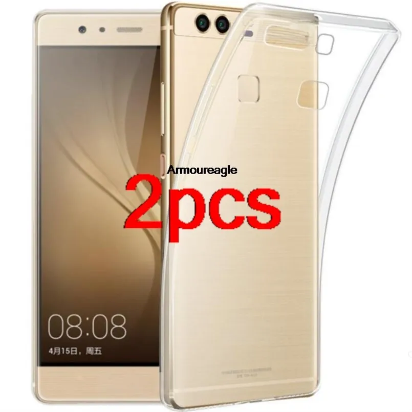 

2 шт., мягкий прозрачный тонкий чехол для телефона для huawei p9, прозрачный ультратонкий чехол из ТПУ, защитная крышка