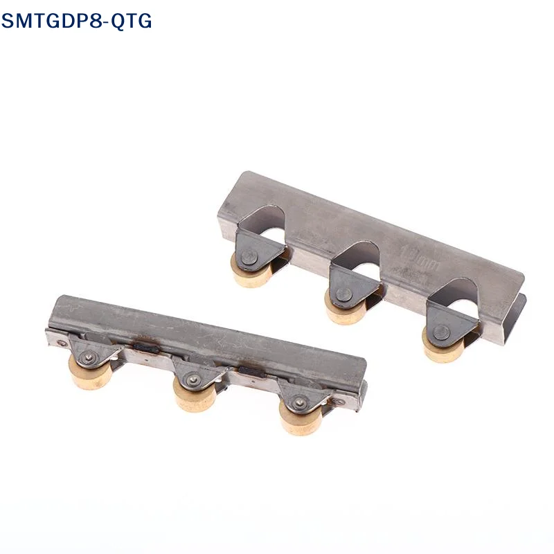 Hot 8mm/10mm Sliding Door Roller Clamp Stainless Steel Wheel Pulley Rollers For Bathroom Glass Door Shop Display Cases