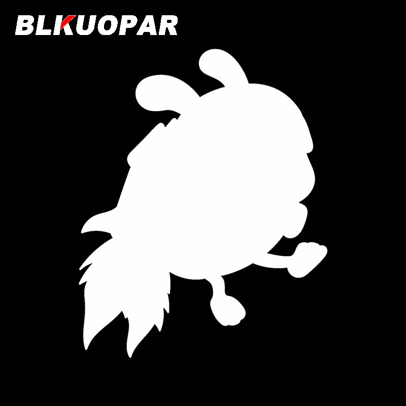 BLKUOPAR For Midget Monsters Flying Using Rockets Car Stickers Personality Waterproof Decals Sunscreen Windshield Car Styling