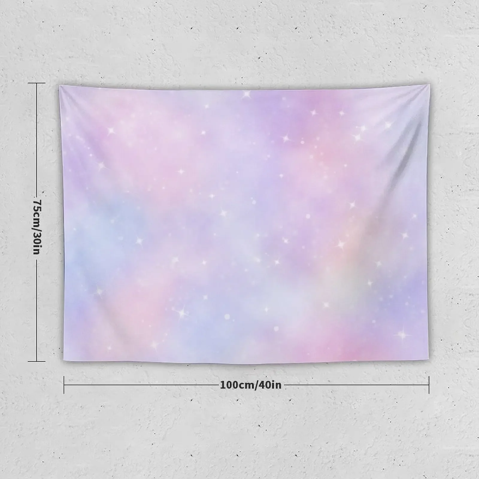 Aesthetic Colorful Pink, Violet and Light Blue Galaxy Tapestry House Decor Room Decorations Aesthetic Tapestry