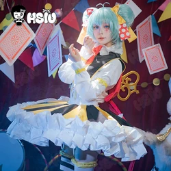 Circus Cosplay Clothing Wig Anime Game cosplay Costume Wig HSIU Oversized Double Hair Bag Short Hair Circus playing costume