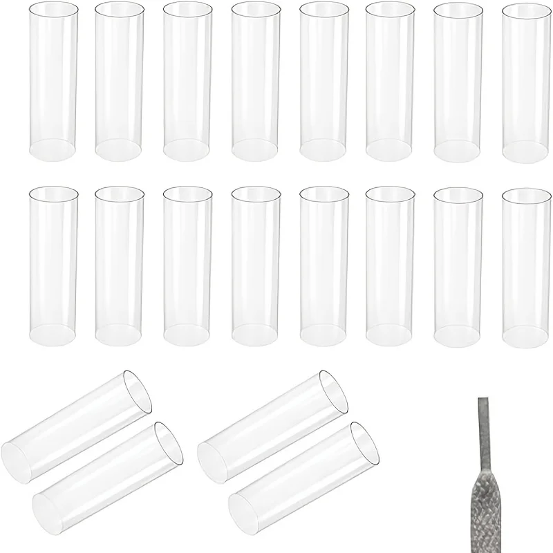 20 pièces de tubes thermorétractables transparents pour la protection des extrémités de cordes et des lacets, avec anneaux réglables et manchons de protection