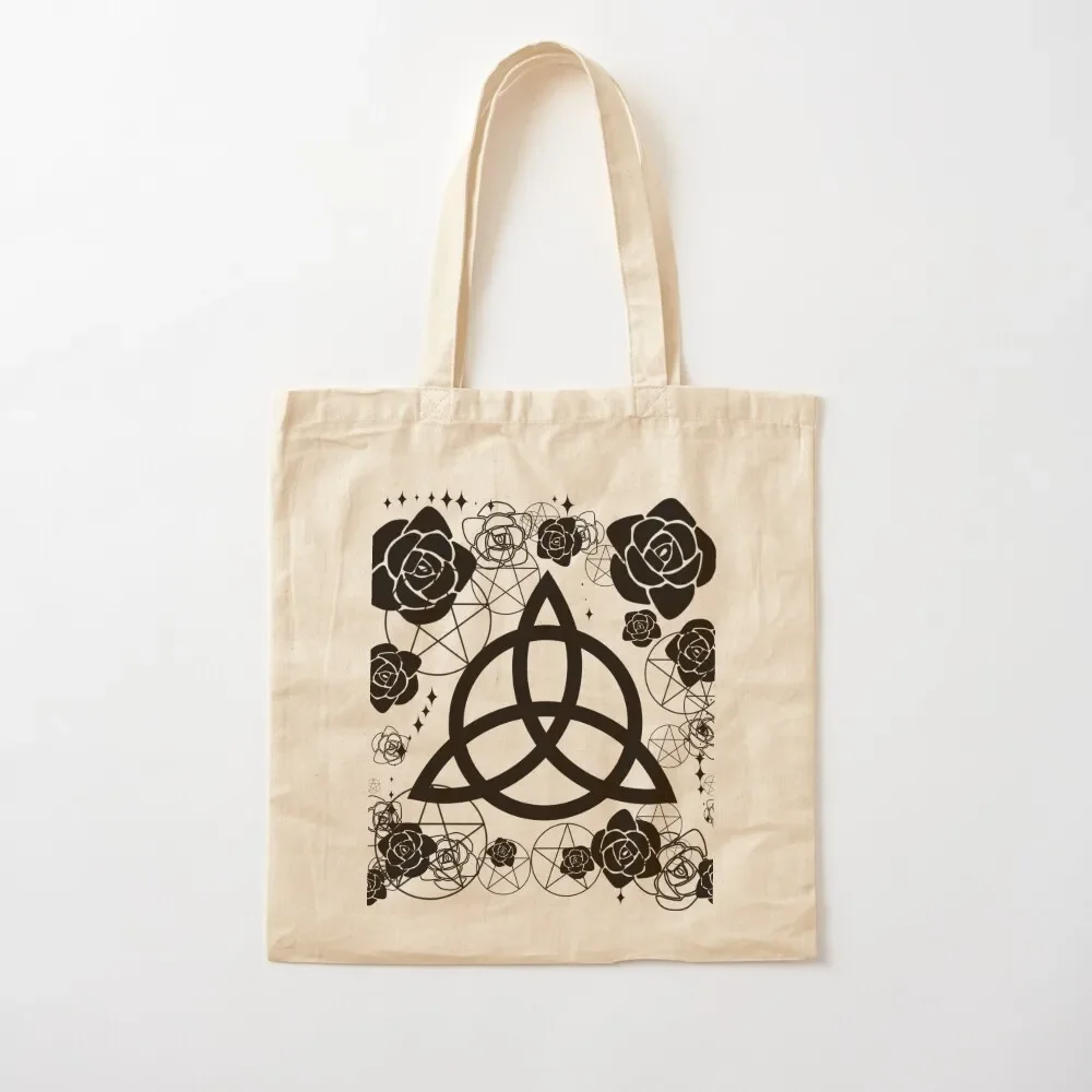 

Charmed Triquetra. Pagan, Wicca, Witches Tote Bag Women's handbag Fabric bag Tote Bag