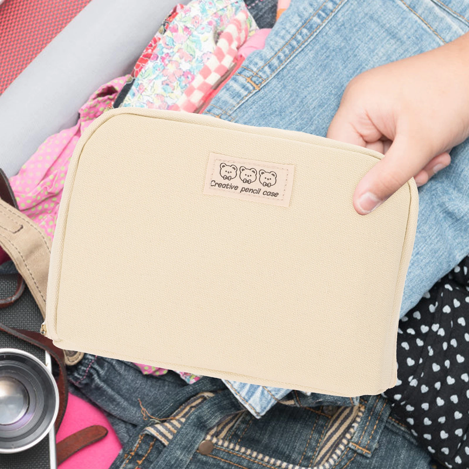 

Multi-Functional Portable Pencil Case Travel Organizer Large Capacity Makeup Storage Bag Convenient Toiletry Storage Holder