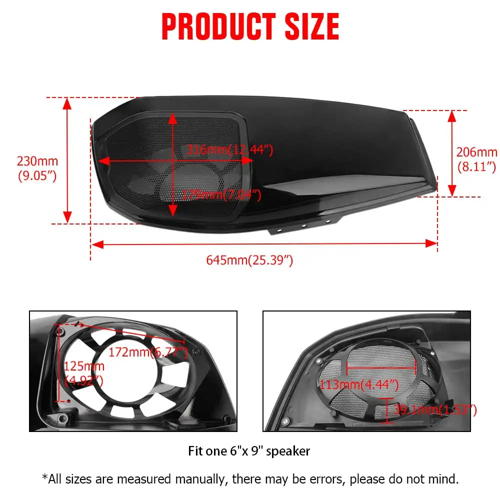 Pair Speaker Saddlebag Lids Saddle Bag Cover Fits For Harley Touring Road/Street Glide FLHXSE FLTRXSE 2023-2025 FLTRX 2024-2026