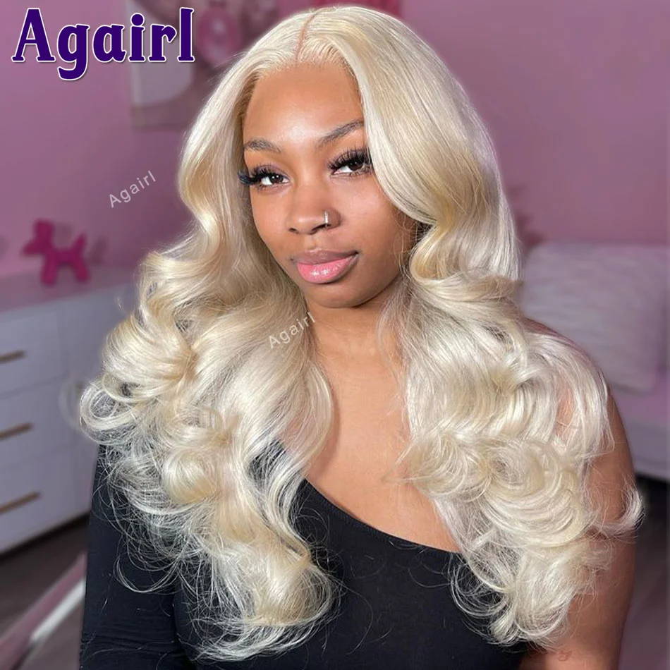 Perruque Lace Front Wig Body Wave brésilienne naturelle, cheveux Remy, ombré, rose, rouge, blond 613, 13x6, pre-plucked, pour femmes