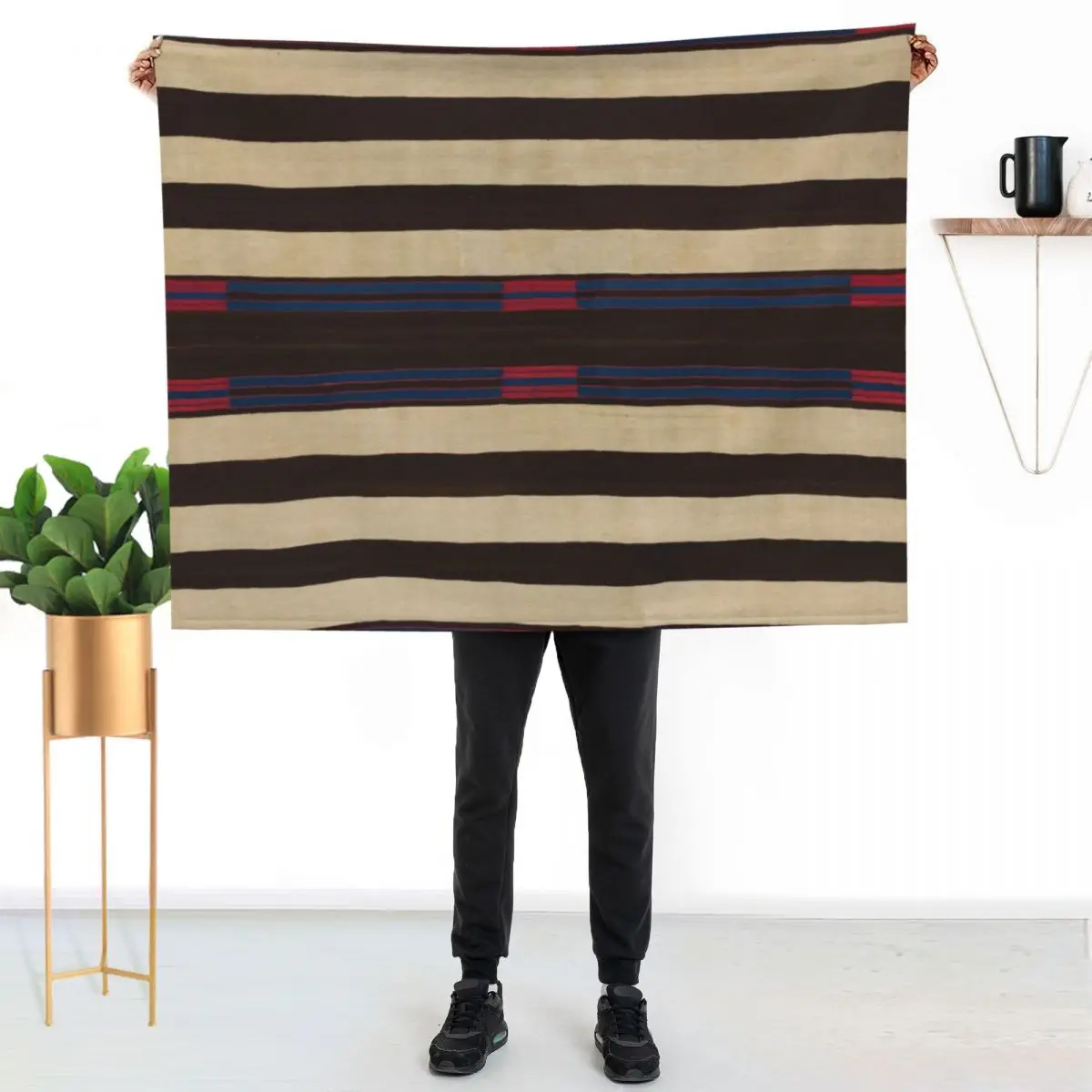Indigenous Designs II Chief's Blanket Navajo Weavings Throw Blanket decorative Hairy Extra Large Throw Warm Blankets