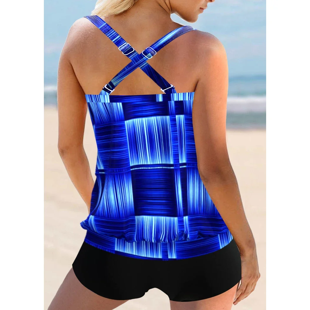 2023 Women's Beach Swimwear Fashion Print Tankini Fashion Sexy Swimwear Swimwear Bikini Set Summer Swimming Two Piece Set