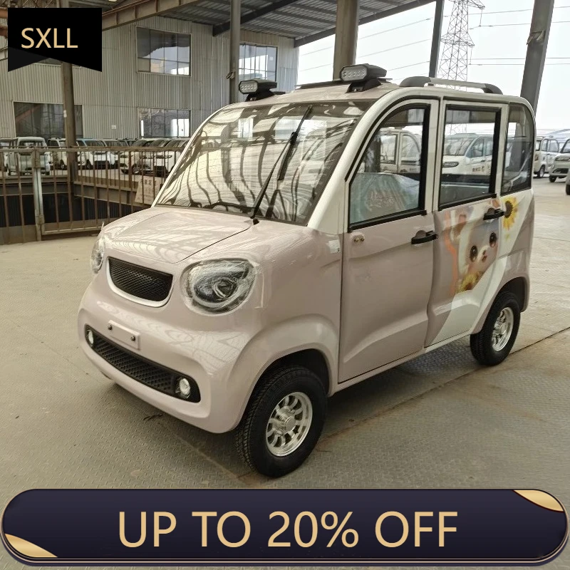 

Электрический трицикл SXLL 60V, низкоскоростной, закрытый, четырехколесный, удобный для семейных поездок.