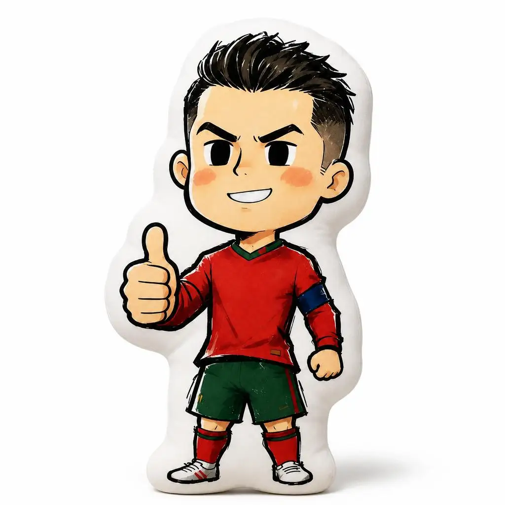 CR Portugal Soccer SIU Football Captain Number7 Fan Plush Pillow Cushion Irregular Stuffed Throw Pillow Home Decor Gift Sofa Bed