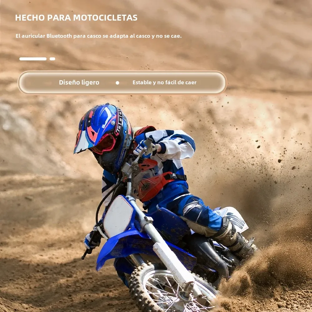 

BT 5.4 Moto Helmet Headset Wireless Hands-free Call Phone Motorcycle Waterproof Earphone Music Player Speaker with RGB Light