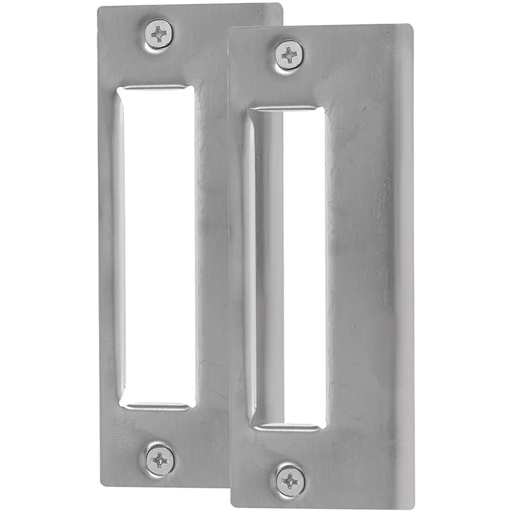 2 Pcs Exterior Dead Deadbolt Restorer Strike Plate Replacement Parts