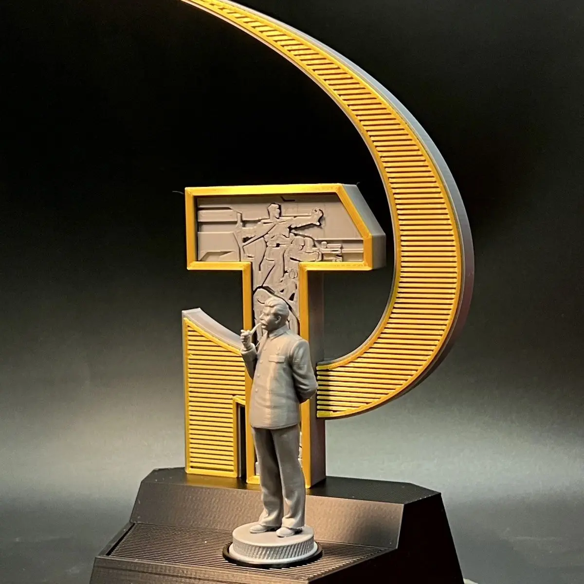 70mm Stalin Lenin Figurine Model 198mm Helsinki Monument 3D Resin Model 3D Printed Sculpture Decoration Craft Gift