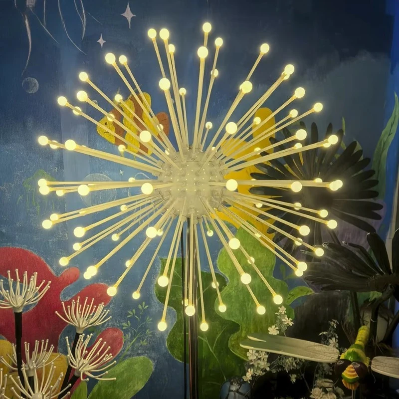 Waterproof 3D Fireworks Light Emitting Diode Outdoor Garden Light