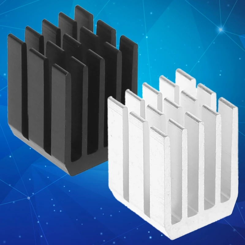 Bộ 5 Máy Tính Làm Mát Tản Nhiệt Nhôm Tản Nhiệt Tản Nhiệt Cho Chip Điện Tử Tản Nhiệt Tấm Làm Mát 9x9x12mm Trang Sức Giọt