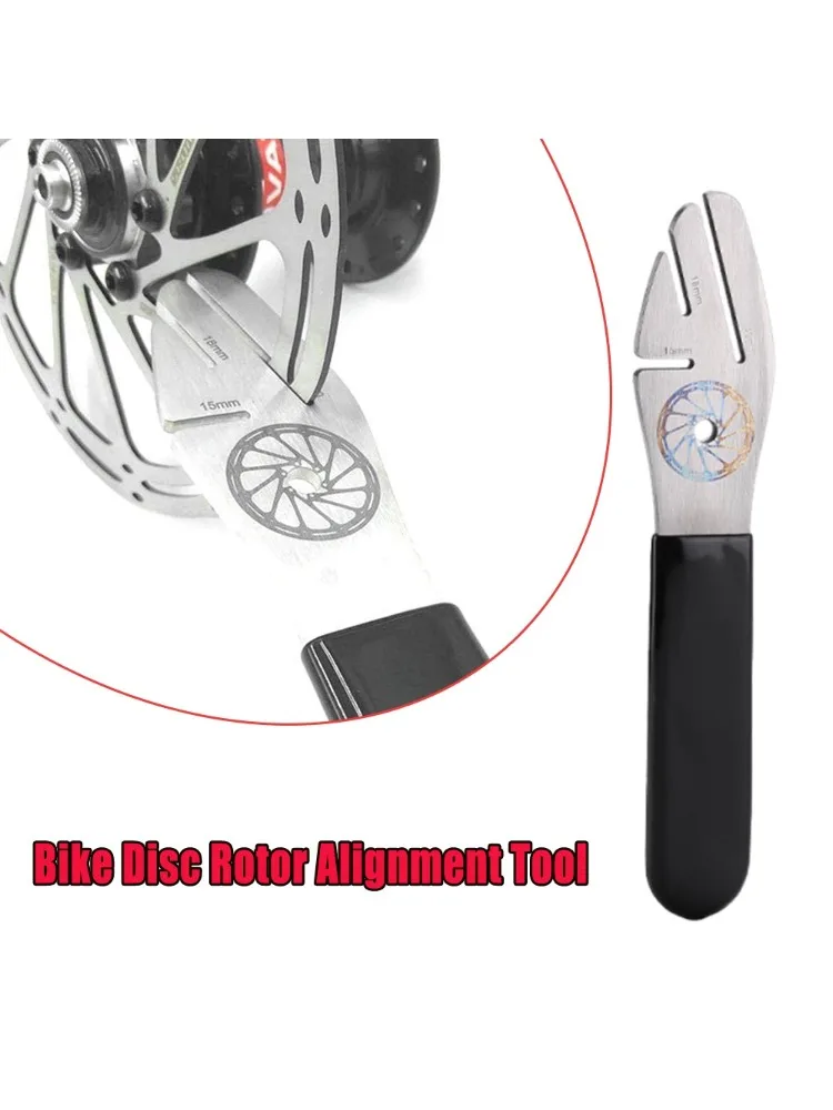 AliExpress NONE Stainless Steel Disc Rotor Alignment Tool 3 Opening 189mm Length Bike Disc Correction Wrench Rotor Truing Fork Bicycle Repair