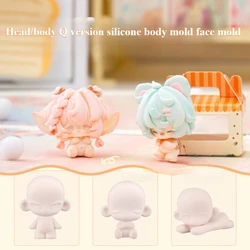 Mini Head/body Q Version Silicone Mold DIY Handmade Ultra Light Clay Doll Toy Creative Modeling Decorative Body Face Accessories