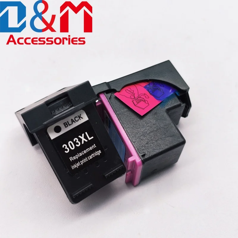 Cartucho de tinta 303XL para substituição HP303 para impressora HP 303 xl Envy Photo 6220 6230 6232 6234 7130 7134 7830