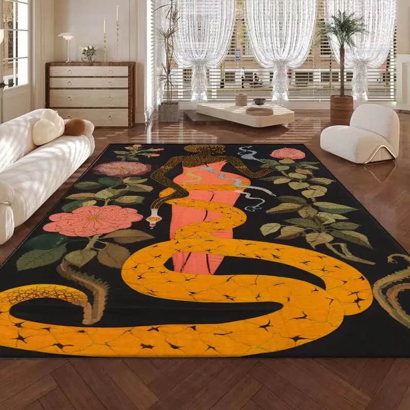 Mysterious Noble Living Room Decoration Carpet Aesthetic Belief Parlor Carpets Anti Slip Table Area Rug Customizable Floor Mat