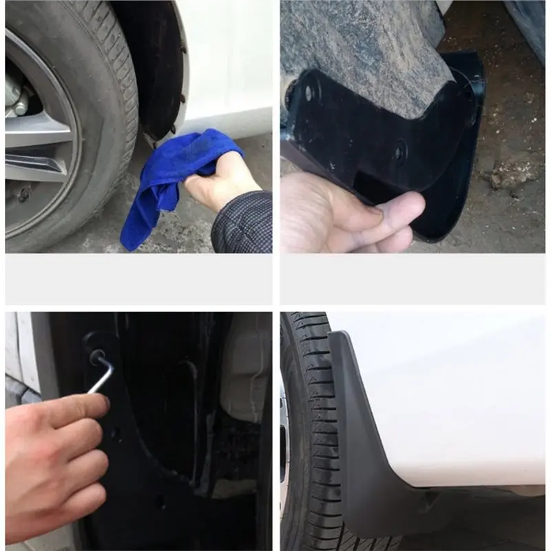 A30P-Tire Fender Mud Mudguard Accessories For SERES Evolute I-SPACE DFSK E5 2023-2024 Wheel Flap Guards Mudflaps