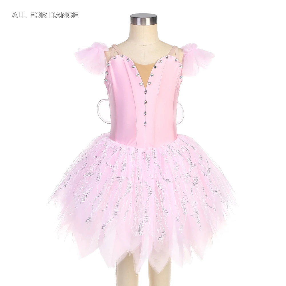 22130 Gonne tutù romantiche per bambini e adulti Corpetto in spandex avorio Tutu di danza classica Abito gonfio Costume da spettacolo Dancewear