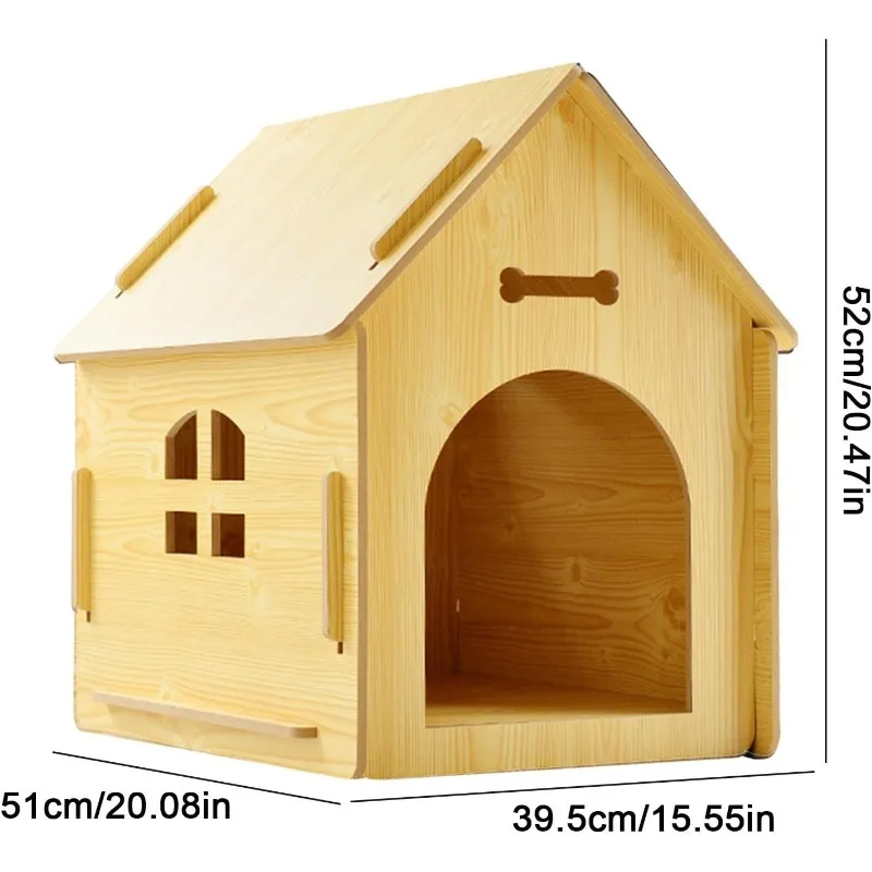 

Домик для домашних животных для использования в помещении, разработанный для мелких животных, с деревянной конструкцией и минималистичным дизайном.